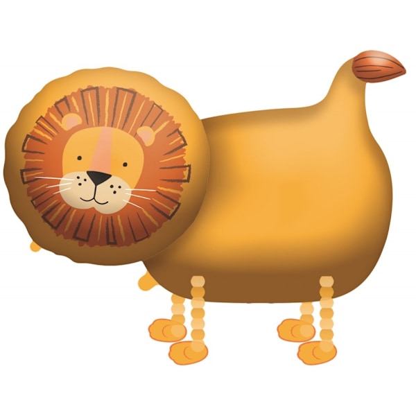 Lion Djungel gångande folieballong 96 cm