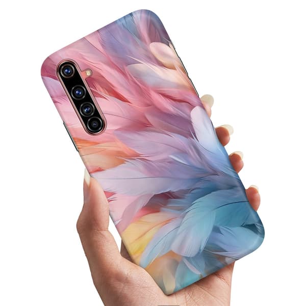 Deksel / Mobildeksel til Realme X50 Pro - Feathers
