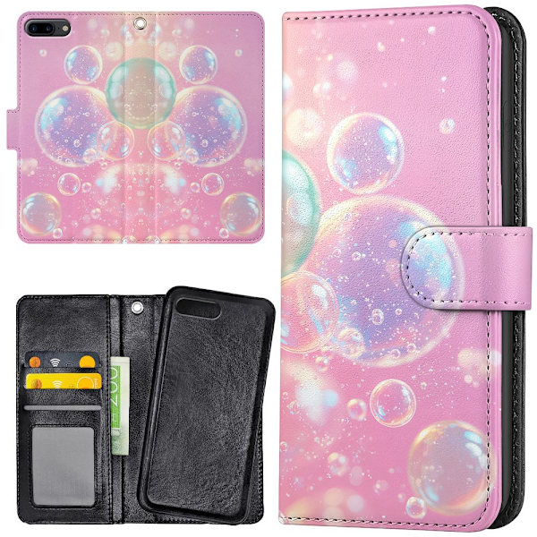 iPhone 7/8 Plus - Lommebok Deksel Bubbles