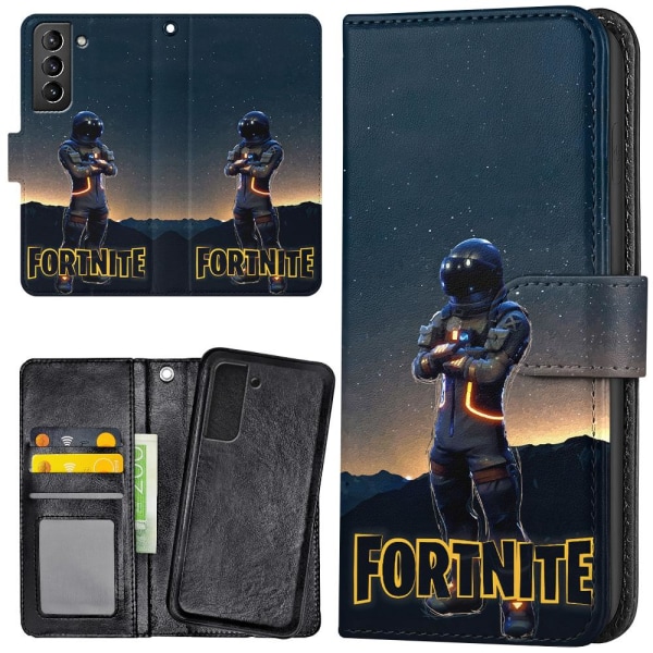 Samsung Galaxy S21 - Lompakkokotelo/Kuoret Fortnite Multicolor