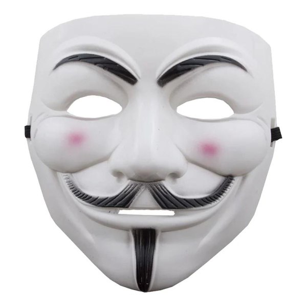 Anonymous Mask - Guy Fawkes / V for Vendetta Vit