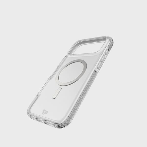 Tech21 Evo Crystal MagSafe iPhone 18 Pro Max/17 Pro Max Klar/Silver