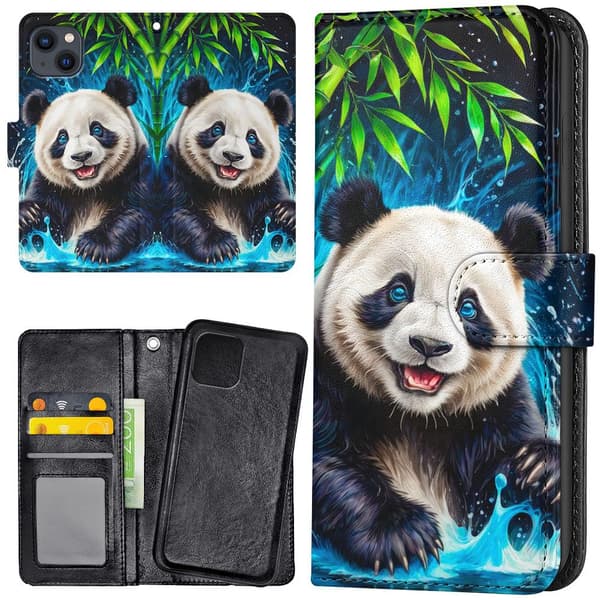 iPhone 14 - Lompakkokotelo/Kuoret Panda