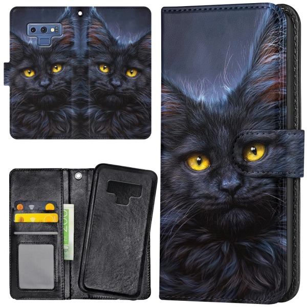 Samsung Galaxy Note 9 - Mobilcover/Etui Cover Sort Kat
