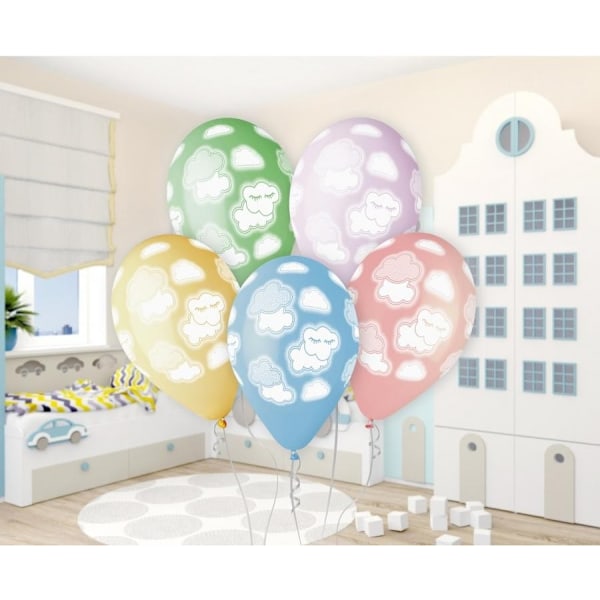 Baby Clouds, Ballong 5-pack 33 cm (13 tum)