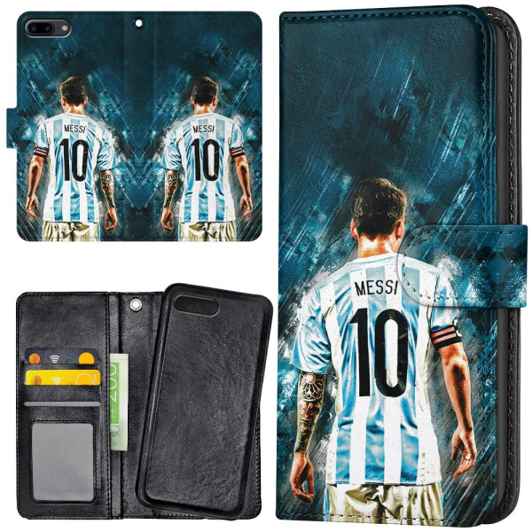 iPhone 7/8 Plus - Plånboksfodral/Skal Messi