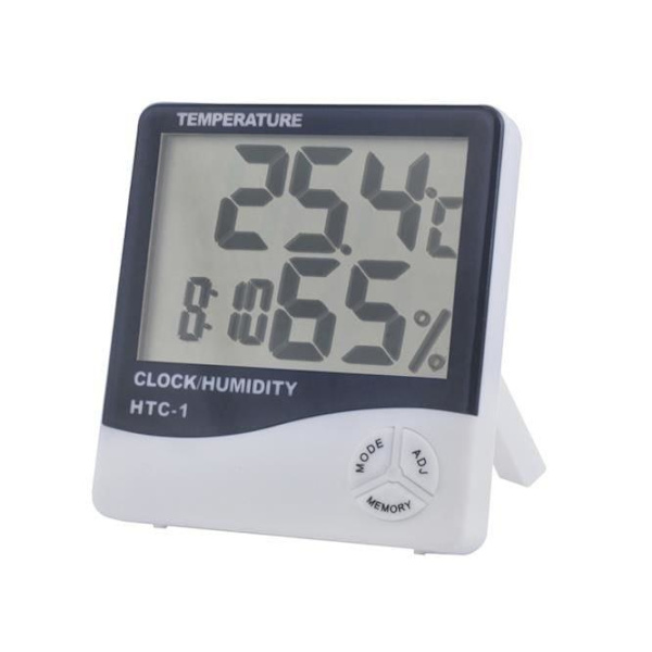 Termometer och Fuktmätare - Digital - Alarm - Klocka