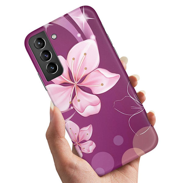 Samsung Galaxy S22 Plus - Skal/Mobilskal Vit Blomma multifärg