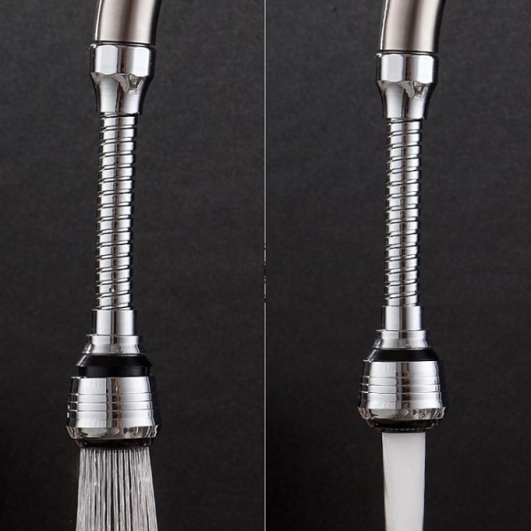 Munnstykke til Kran - 360° Roterende Kjøkkenkran - Fleksibel Silver