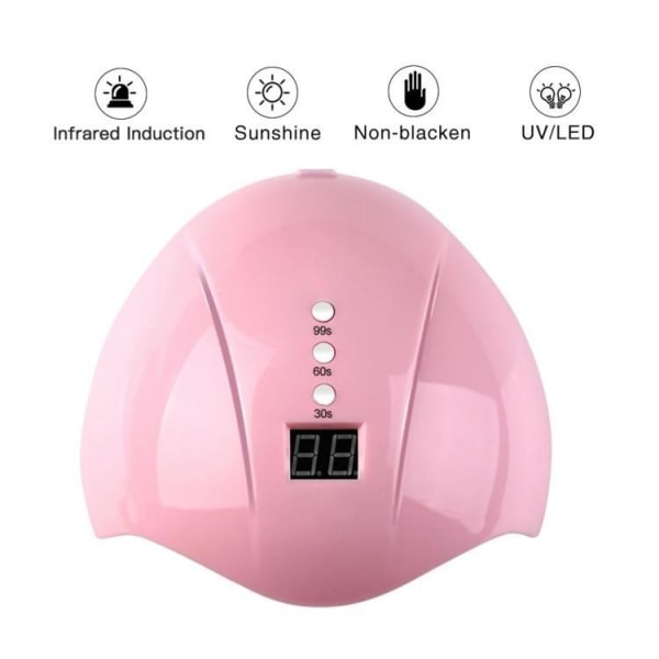 UV Lampe til Negle - Tørrer Negle - Neglelampe - 36W Pink