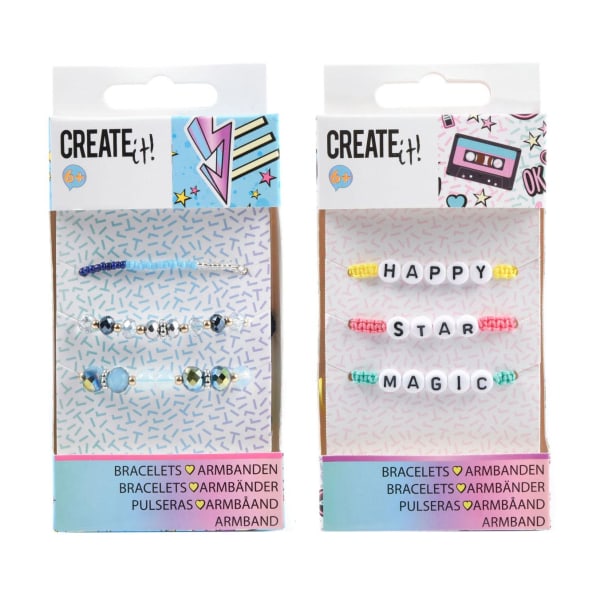 Armband för Barn - Pärlor/bokstäver MultiColor Pärlor
