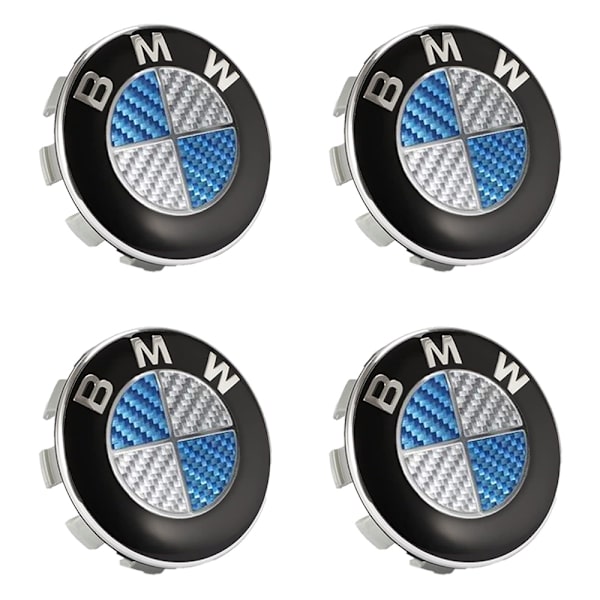 4-Pak - BMW Senterkopper - Bil 68mm - Carbon 