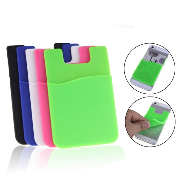 3-Pack Universal Korthållare/Plånbok till Mobil - Självhäftande Svart