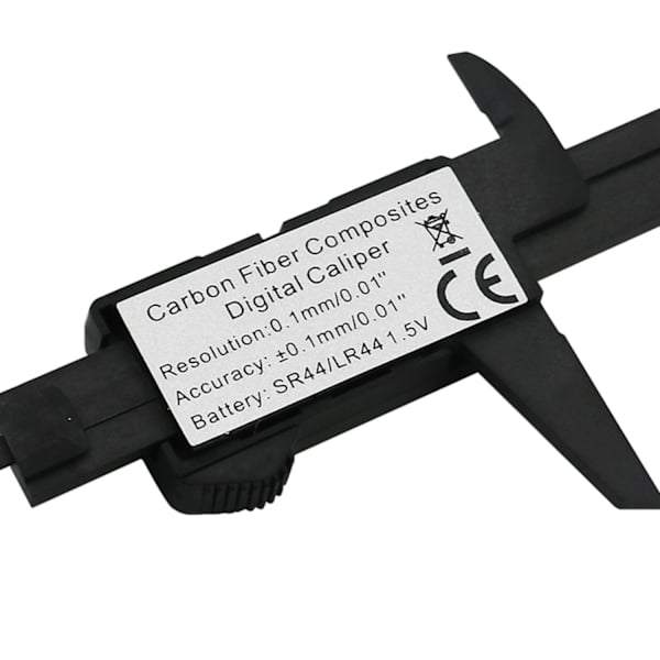 Digitalt Skjutmått i Plast 0-150 mm (0.1mm) Svart