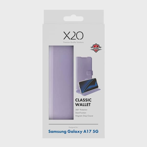 X2O Classic Wallet Plånboksfodral Samsung Galaxy A18/A17 Lavender