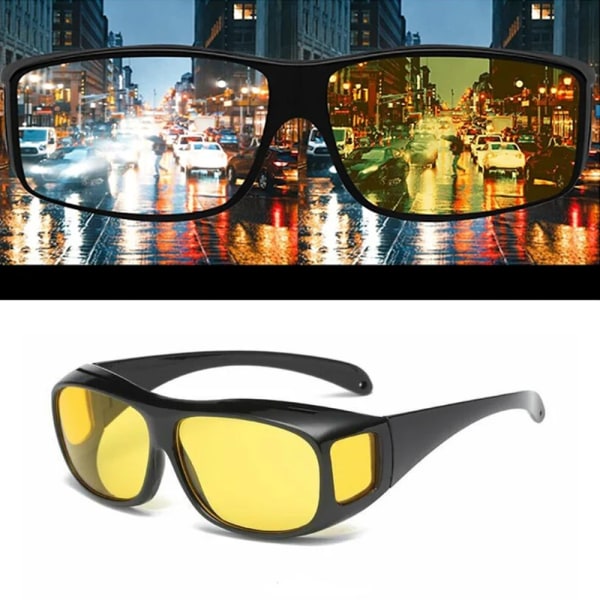 3-Pack - Mörkerglasögon för Bilkörning - Glasögon Nattseende MultiColor one size