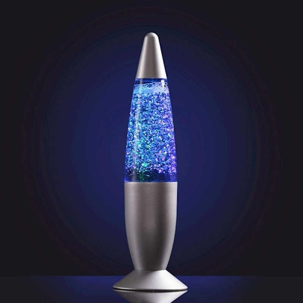 Glitterlampe / Lampe med Glitter - Fargeskiftende Lavalampe Multicolor