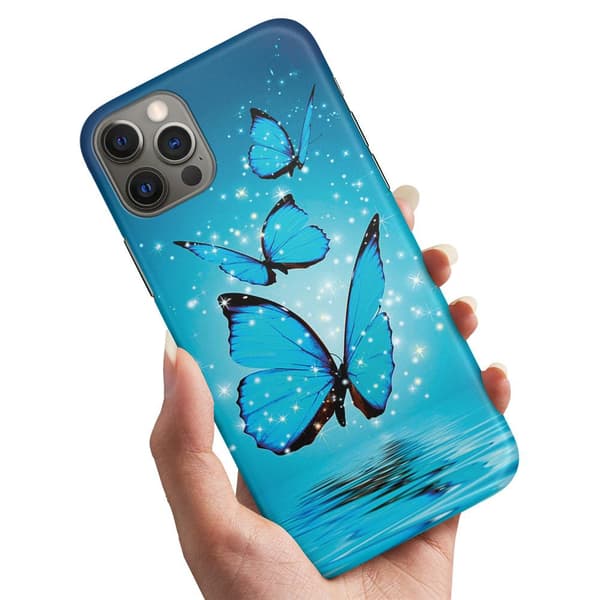 Cover / Mobilcover til iPhone 13 Pro - Glitrende Sommerfugle