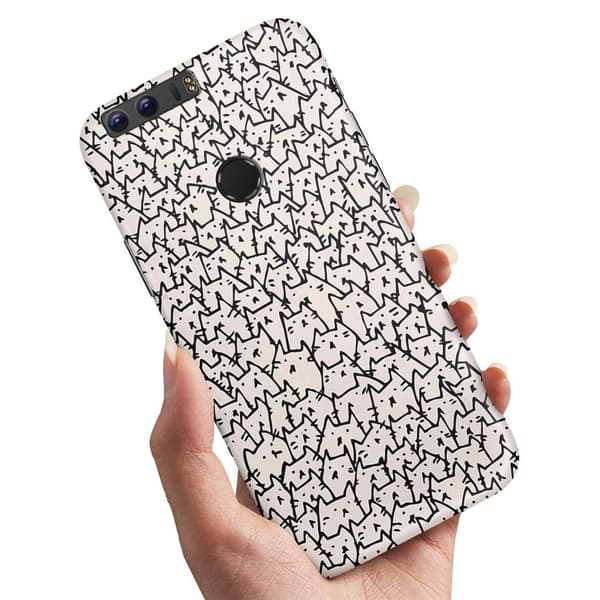 Deksel / Mobildeksel til Huawei Honor 8 - Kattgruppe