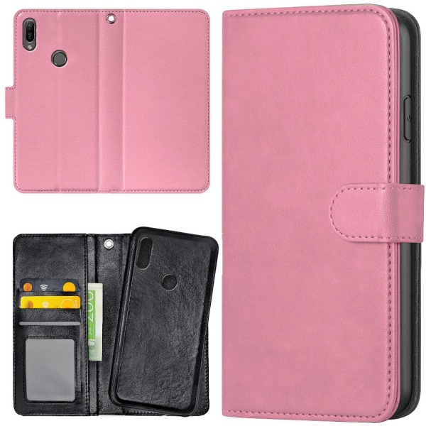 Huawei Y6 (2019) - Lommebok Deksel Lyserosa Light pink