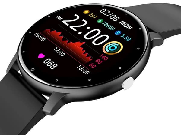 Smartwatch sport - Bluetooth-samtal och gummirem
