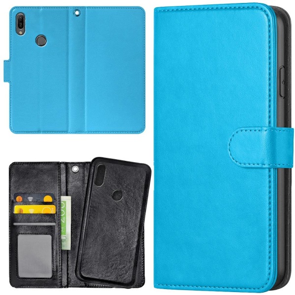 Huawei Y6 (2019) - Mobilcover/Etui Cover Lysblå Light blue