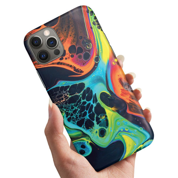 iPhone 12 Mini - Deksel/Mobildeksel Marmor Multicolor