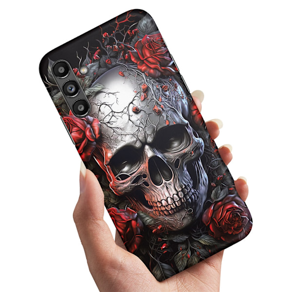 Samsung Galaxy A16 - Cover/Mobilcover Skull Roses