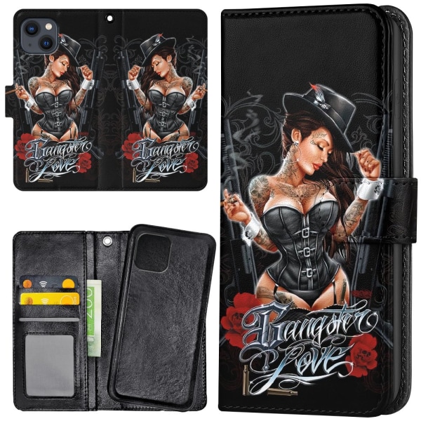 iPhone 13 - Plånboksfodral/Skal Gangster Love