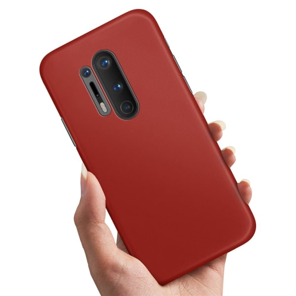 OnePlus 8 Pro - Kuoret/Suojakuori Tummanpunainen Dark red