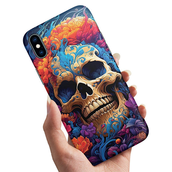Deksel / Mobildeksel til iPhone XS Max - Skull