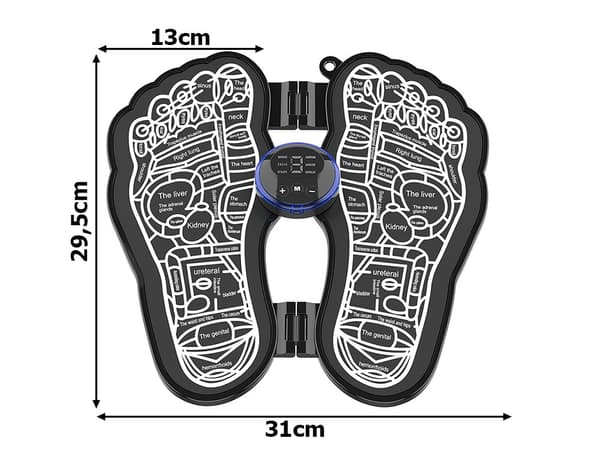 Fotmassagematta EMS - Elektrisk cirkulationsstimulator
