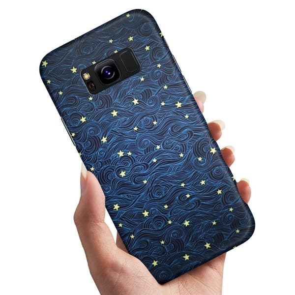 Deksel / Mobildeksel til Samsung Galaxy S8 - Stjernemønster