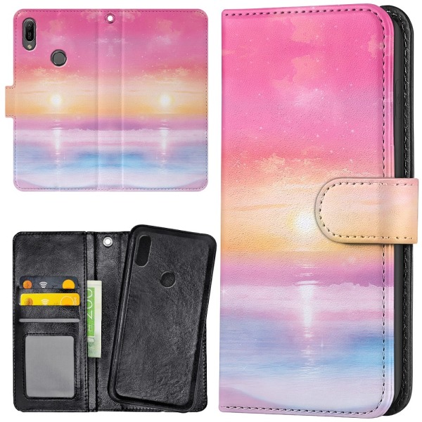 Huawei Y6 (2019) - Mobilcover/Etui Cover Sunset