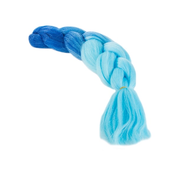 Jumbo Ombre Braid / Löshår Hårfläta - 60 cm Blå
