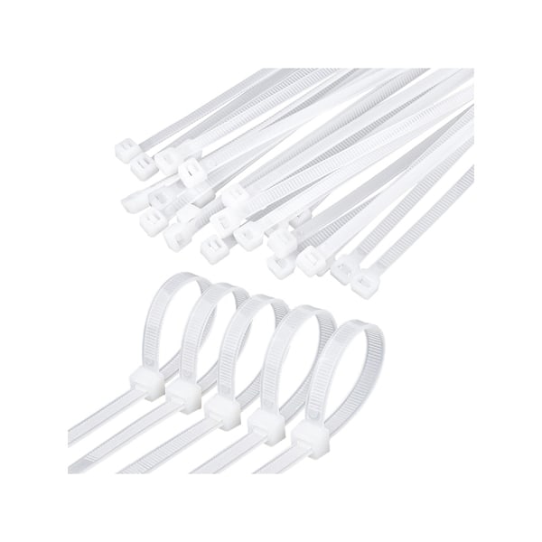 100-Pack Buntband / Kabelband - Vit
