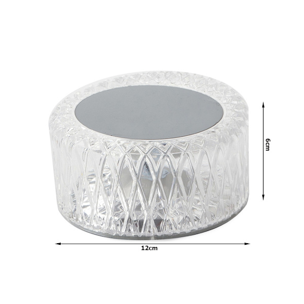 Fjernstyrt LED-lampe - Krystall Bordlampe – RGB