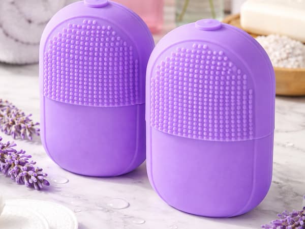 Isroller ansiktsmassage silikon Lila