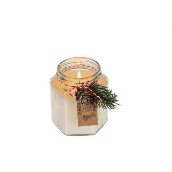 Tuoksukynttilä Joulu - Pähkinä - Lämmin kynttilä White