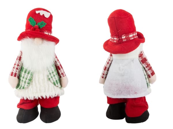 LED-tomte 30 cm - Belyst juldekoration