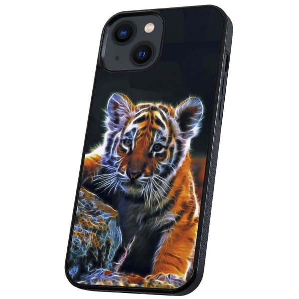 iPhone 13 - Deksel/Mobildeksel Tigerunge Multicolor