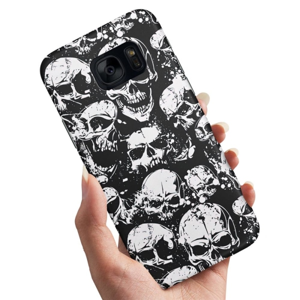 Samsung Galaxy S6 Edge - Deksel/Mobildeksel Skulls