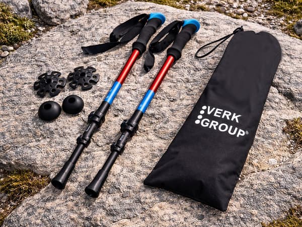 Gåstavar nordic walking tillbehör Red