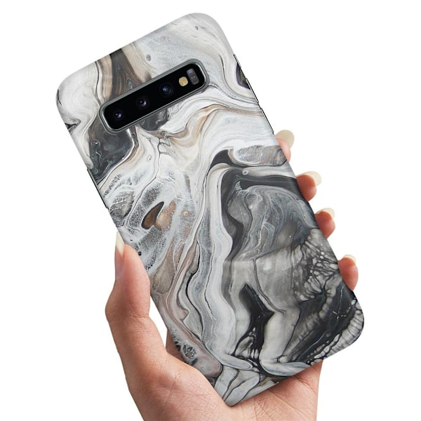 Samsung Galaxy S10 Plus - Cover/Mobilcover Marmor Multicolor