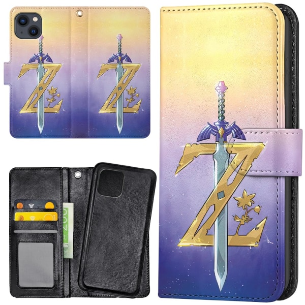 iPhone 15 Plus - Plånboksfodral/Skal Zelda