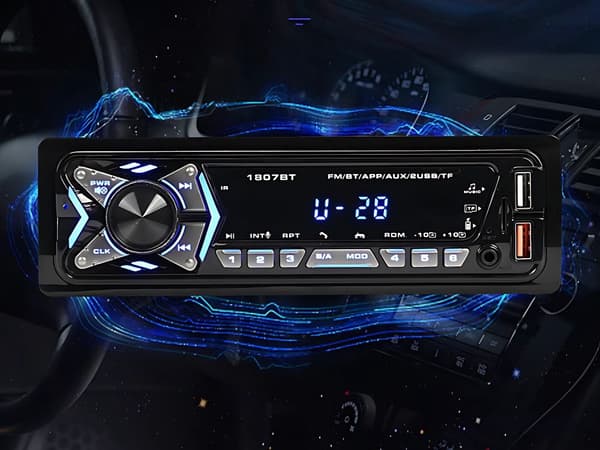 Bluetooth-autosoitin 1 DIN - USB AUX SD