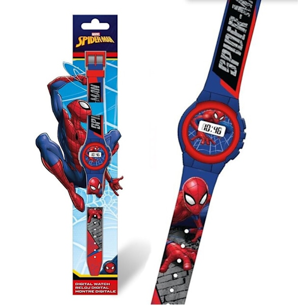 Digital klocka Spiderman väggmodell