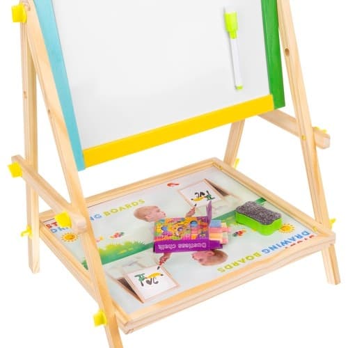 Whiteboard/Blackboard Tavle for Børn - Tosidet