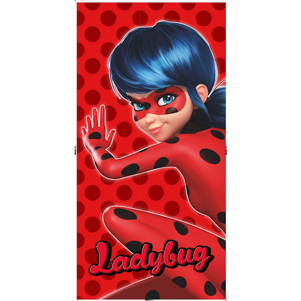 Miraculous Ladybug badhandduk, strandhandduk 70x140 cm