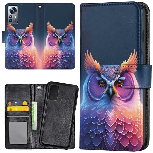 Xiaomi 12 Pro - Lommebok Deksel Ugle